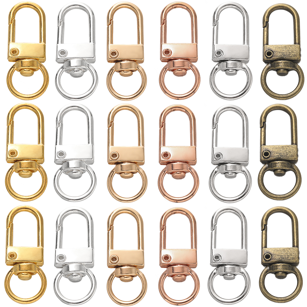 Jewelry Making Metal Supplies - 10pcs/pack Rotating Dog Buckle Snap Lobster