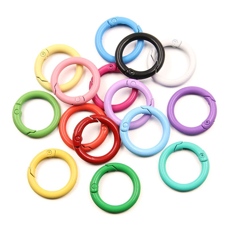 Jewelry Making Metal Supplies - 5-20pcs Colorful Spring O Rings Round