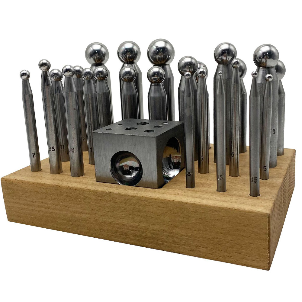 Jewelry Making Anvil - 25PCS High Quality Steel Dapping Punch