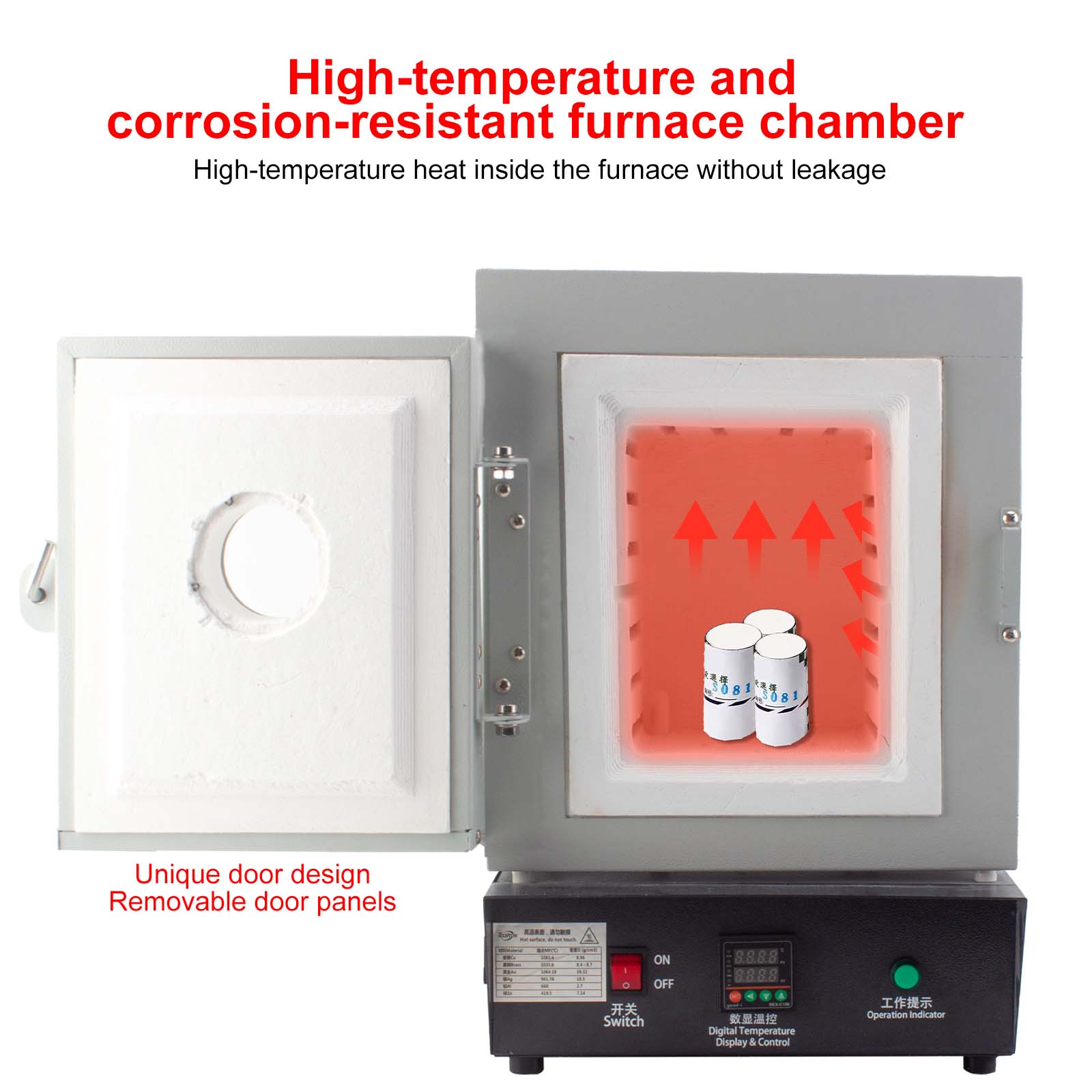 Jewelry Making Anvil - 1150℃ High-Temp Muffle Furnace with Observation