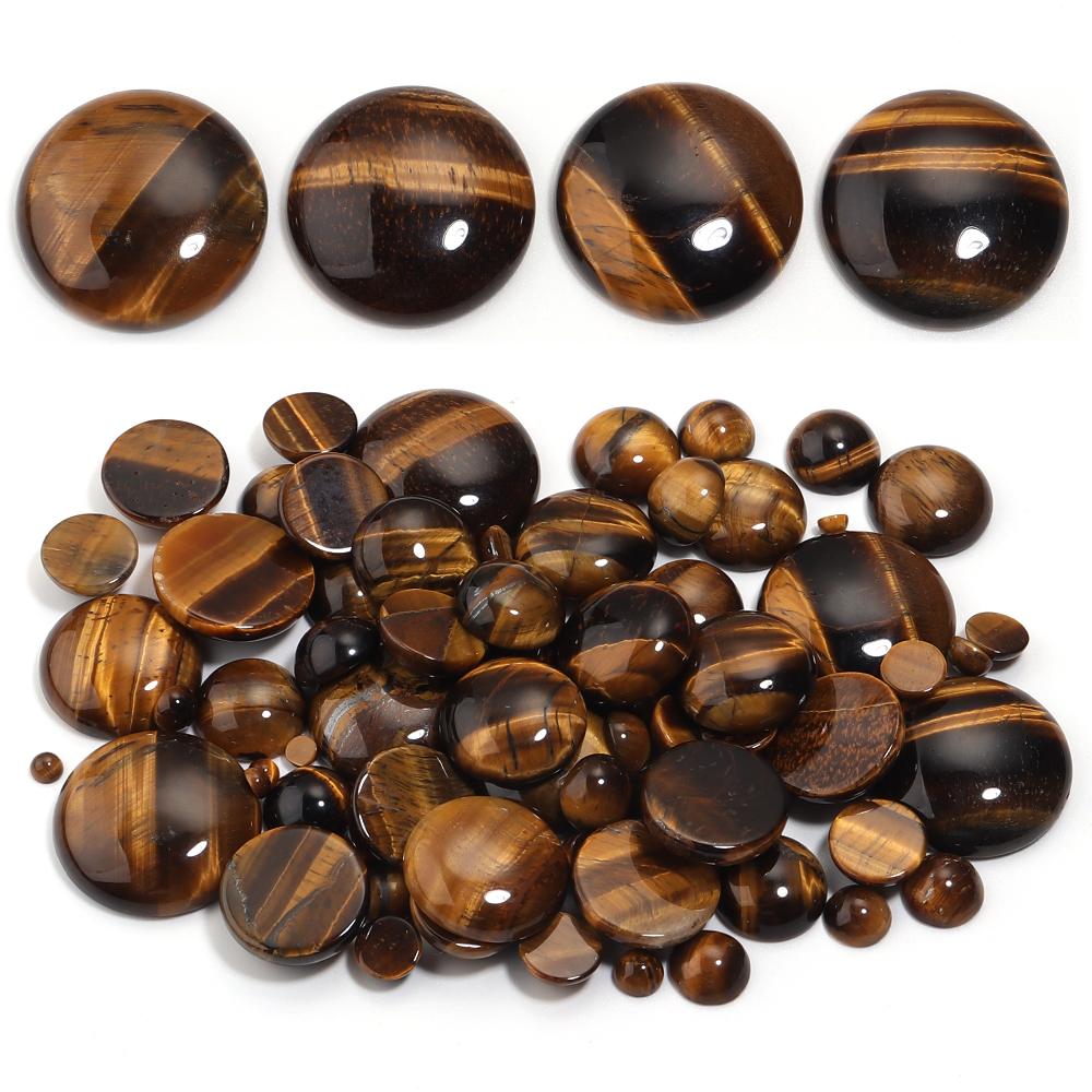 Jewelry Making With Stones - 5/10Pcs 4-25mm Natural Stone Cabochon Round