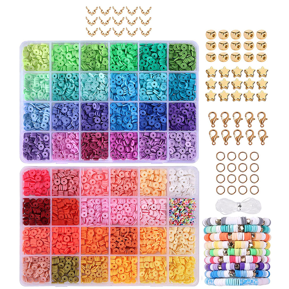 Jewelry Making Box - 1Set Polymer Clay Beads Jewelry Making