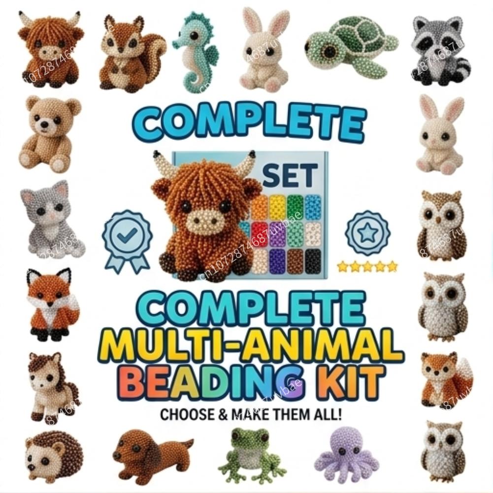Jewelry Making Kits For Kids - Educational DIY Animal Bead Set Jewelry