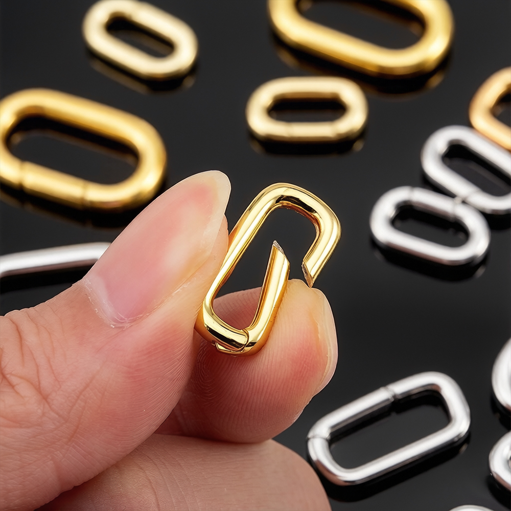 Jewelry Making Factory - 2pcs 18K Gold Plated Filled Oval