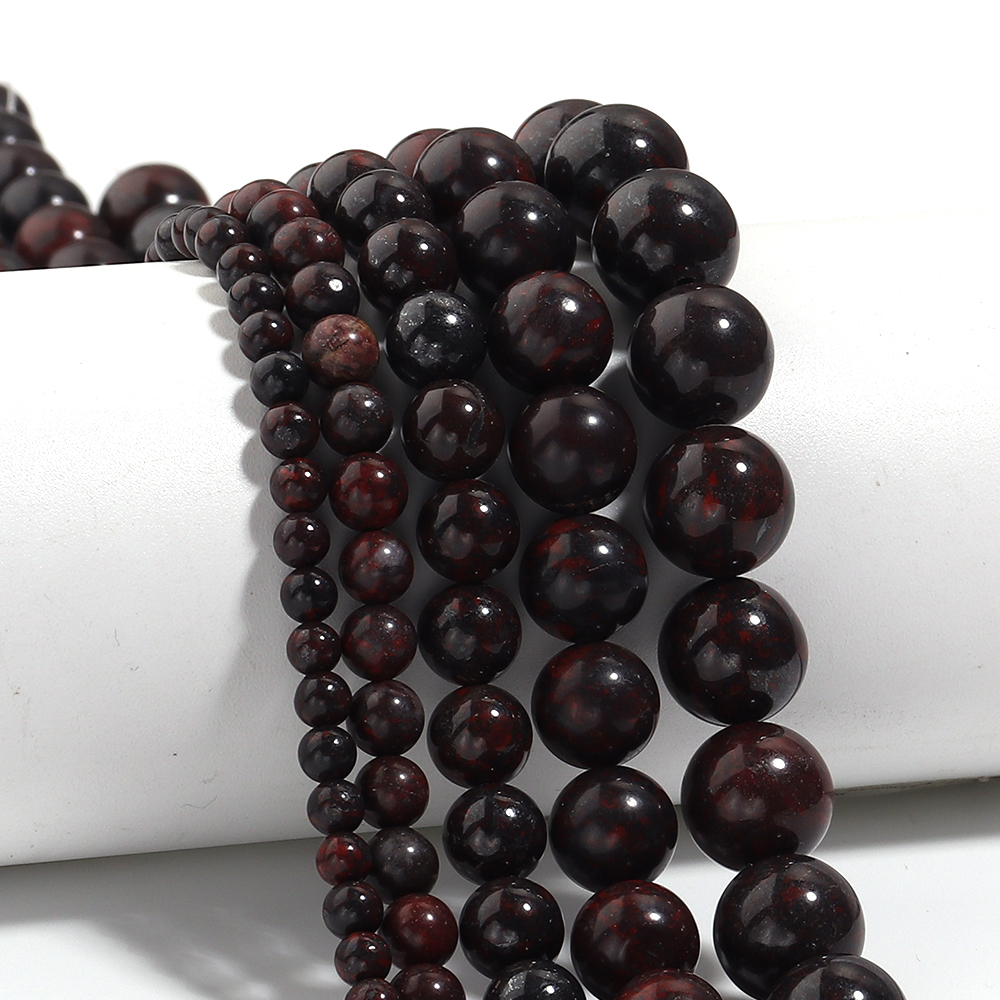 Jewelry Making With Stones - 4/6/8/10/12mm Natural Stone Mahogany Obsidian Beads