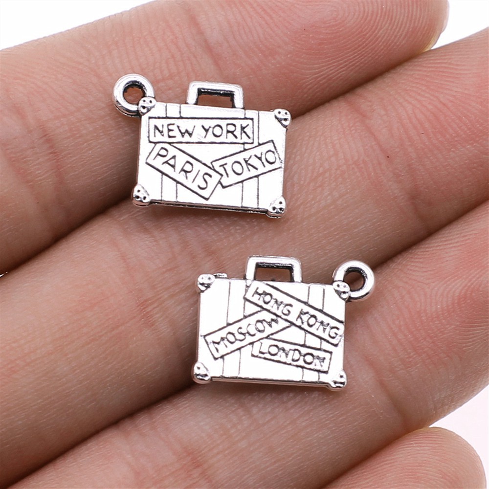 10Pcs/Lot13*17mm Metal Suitcas - Jewelry Making Tokyo のレビューと価格