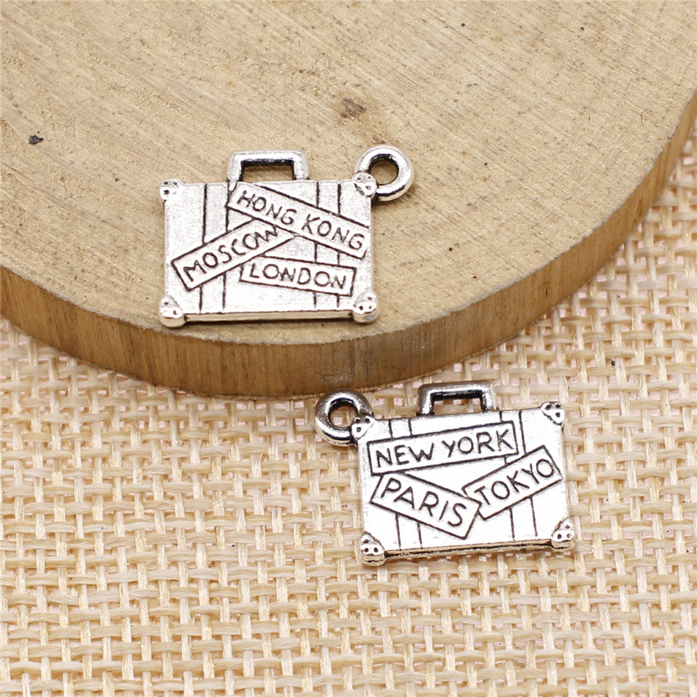 10Pcs/Lot13*17mm Metal Suitcas - Jewelry Making Tokyo のレビューと価格