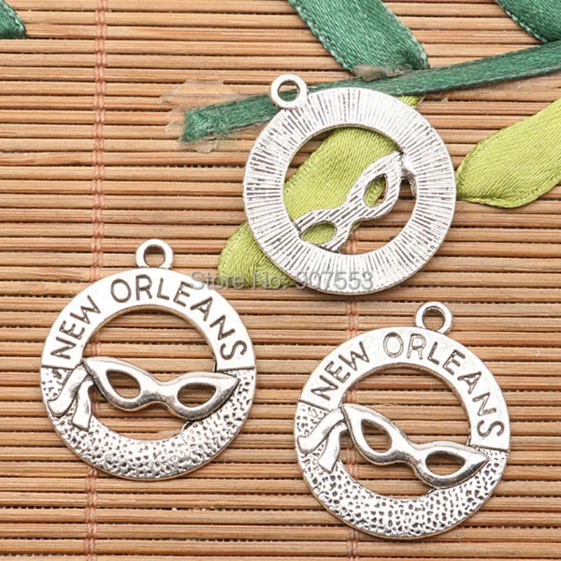 10Pcs 24mm Tibetan Silver Tone - Jewelry Making New Orleans のレビューと価格