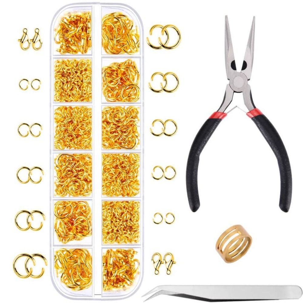 1200pcs 4-10mm Gold Silver Ope - Jewelry Making Pliers のレビューと価格