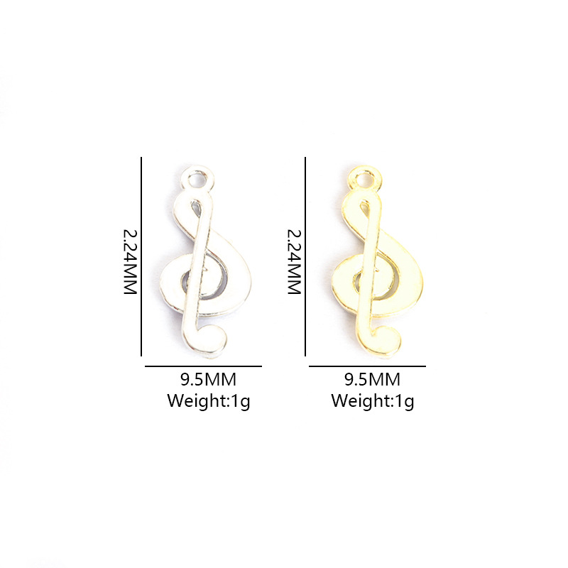 100PC/lot music note Pendant C - Jewelry Making Notes のレビューと価格