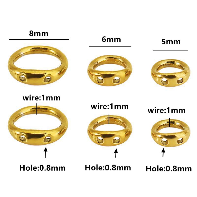 30pcs 5/6/8mm Stainless Steel  - Jewelry Making Metal Supplies のレビューと価格