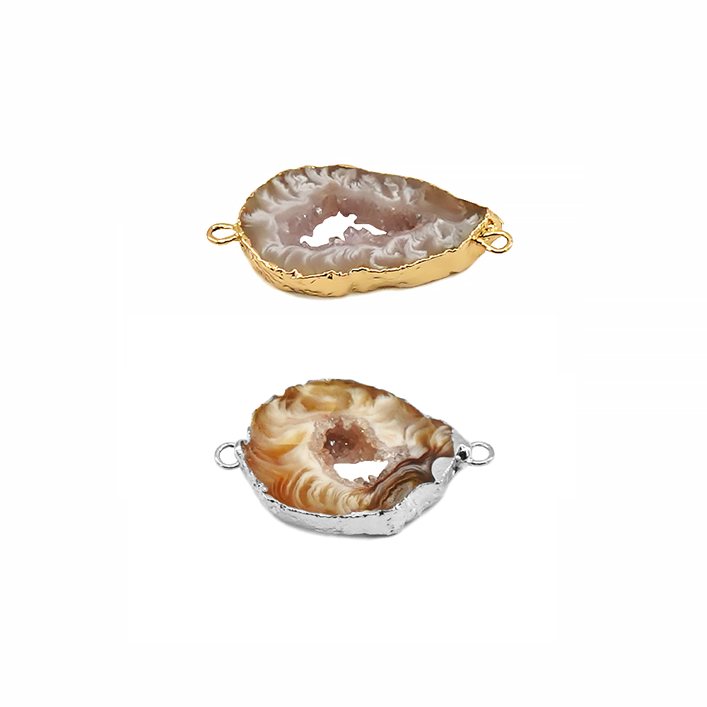 Irregualr Natural Agate Geode  - Jewelry Making With Stones のレビューと価格