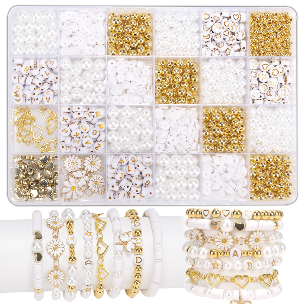 DIY Clay Beads Bracelet Making - Jewelry Making Kits For Kids のレビューと価格