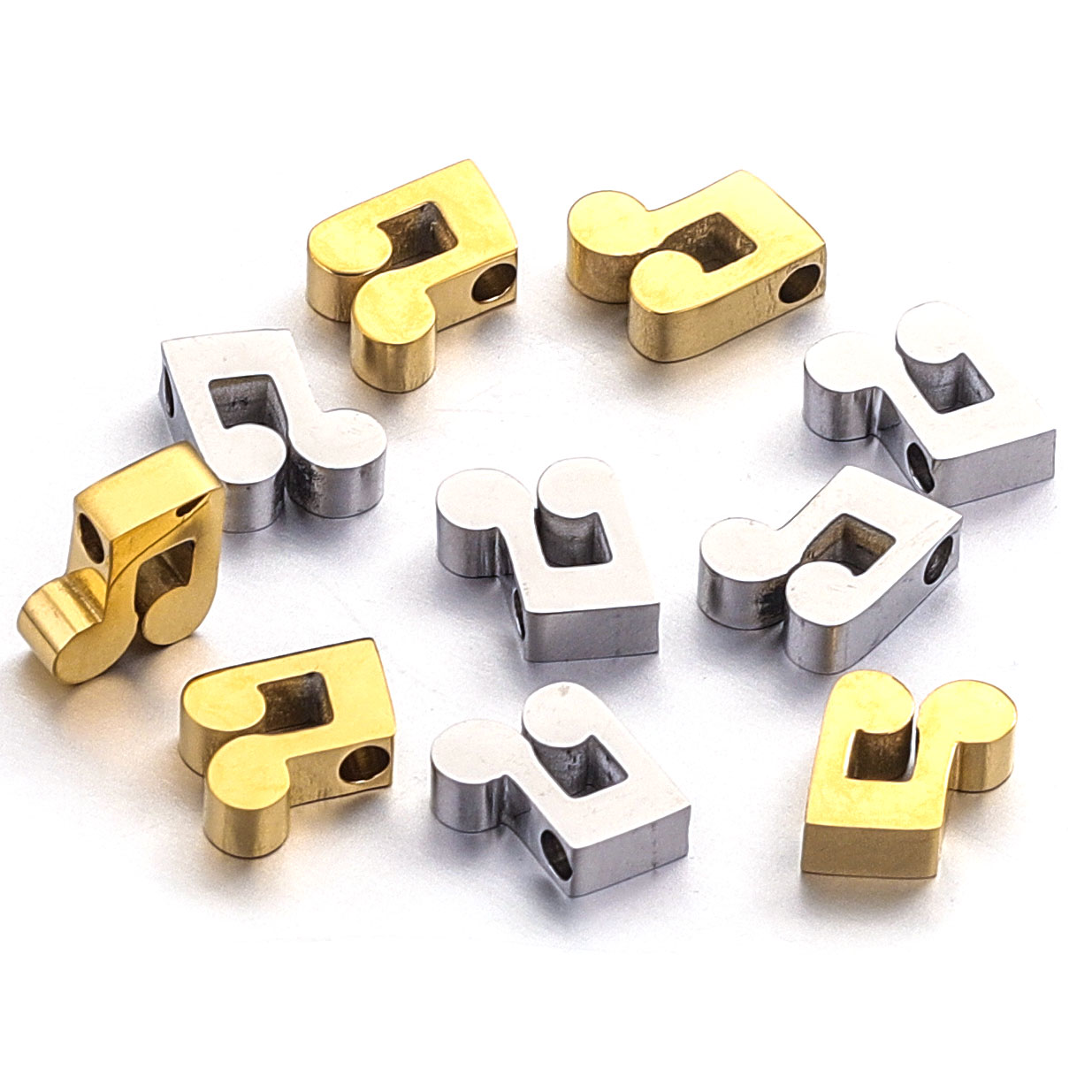 5pcs Stainless Steel Gold Plat - Jewelry Making Notes のレビューと価格