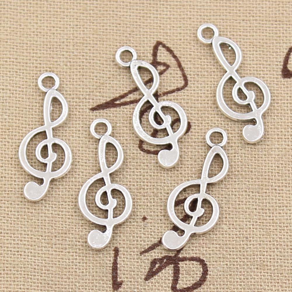 30pcs Charms Musical Note 26x1 - Jewelry Making Notes のレビューと価格