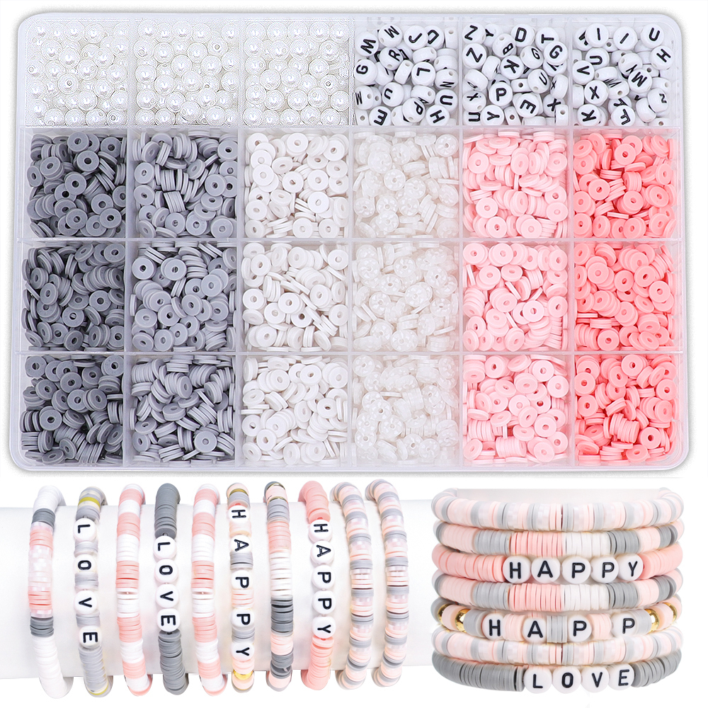 DIY Clay Beads Bracelet Making - Jewelry Making Kits For Kids のレビューと価格