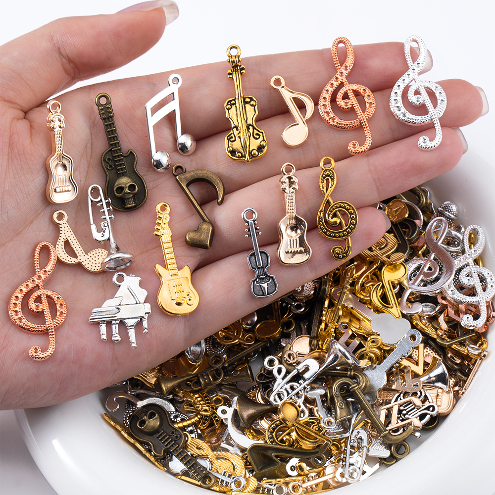 50g Alloy Retro Musical Note S - Jewelry Making Notes のレビューと価格