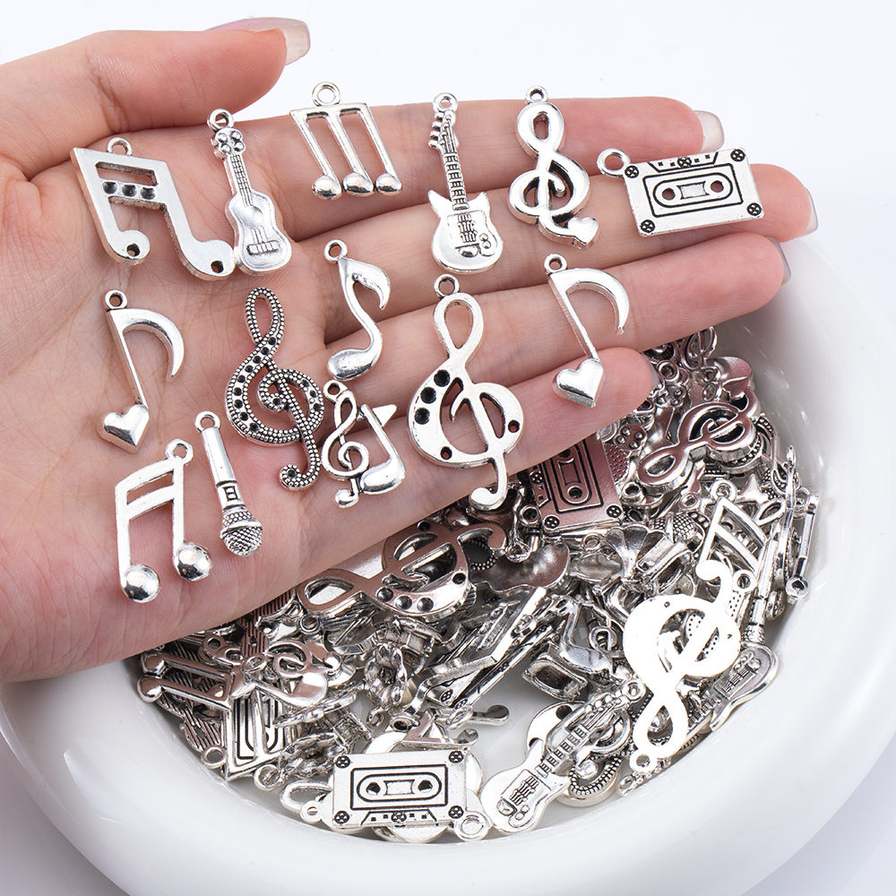 50g Alloy Retro Musical Note S - Jewelry Making Notes のレビューと価格