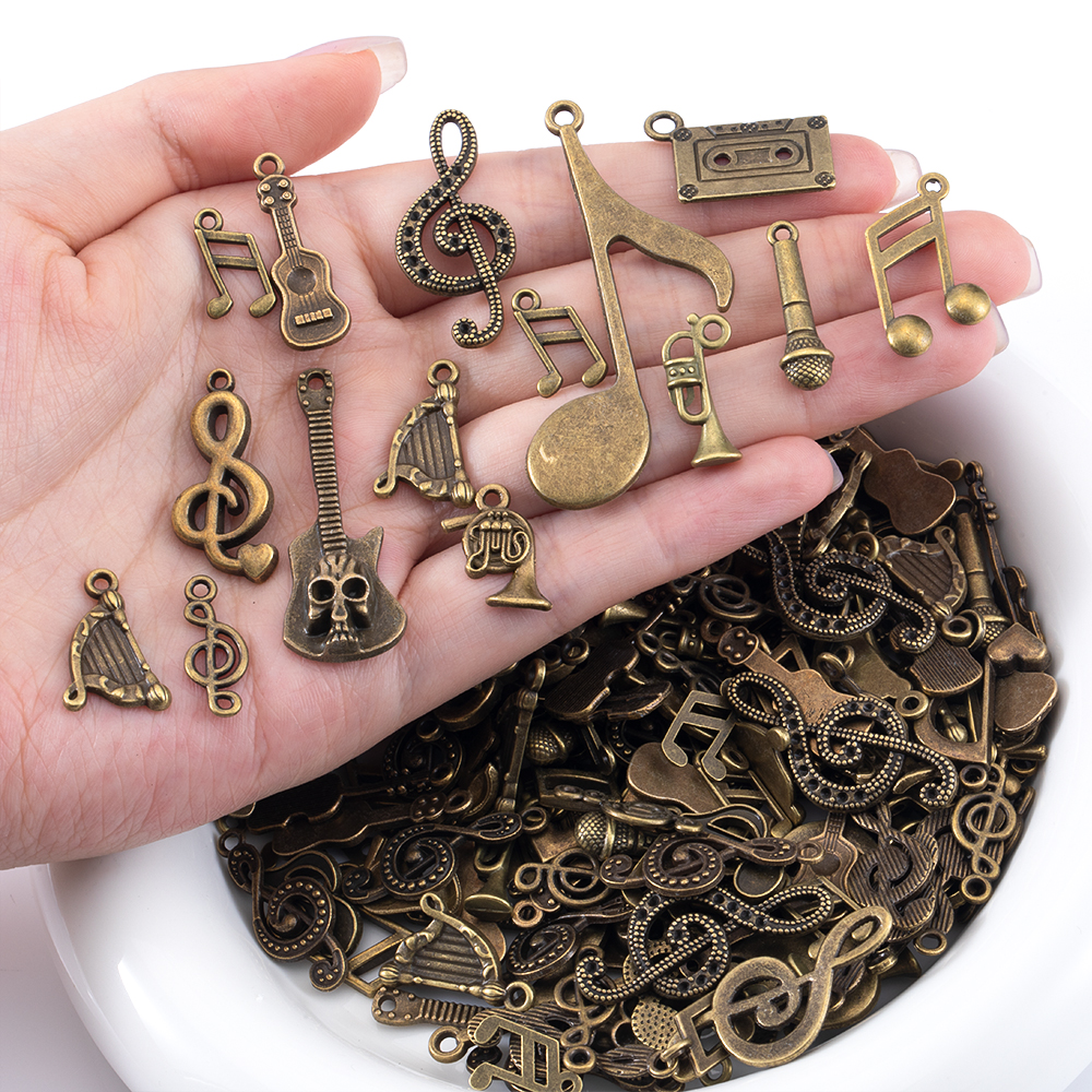 50g Alloy Retro Musical Note S - Jewelry Making Notes のレビューと価格