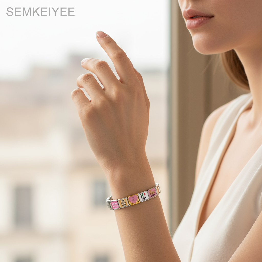 Stainless Steel Bracelet I Lov - Jewelry Making Rome のレビューと価格