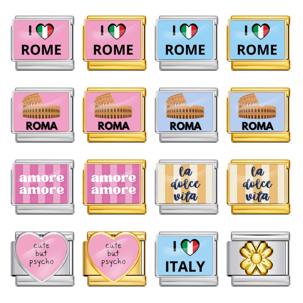 Stainless Steel Bracelet I Lov - Jewelry Making Rome のレビューと価格