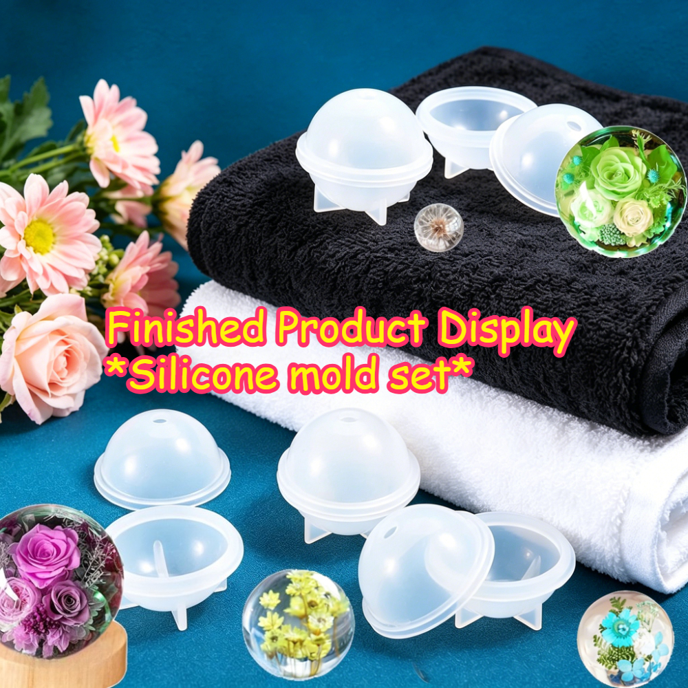 5Pcs Sphere Silicone Mold Kit  - Jewelry Making Kits For Kids のレビューと価格