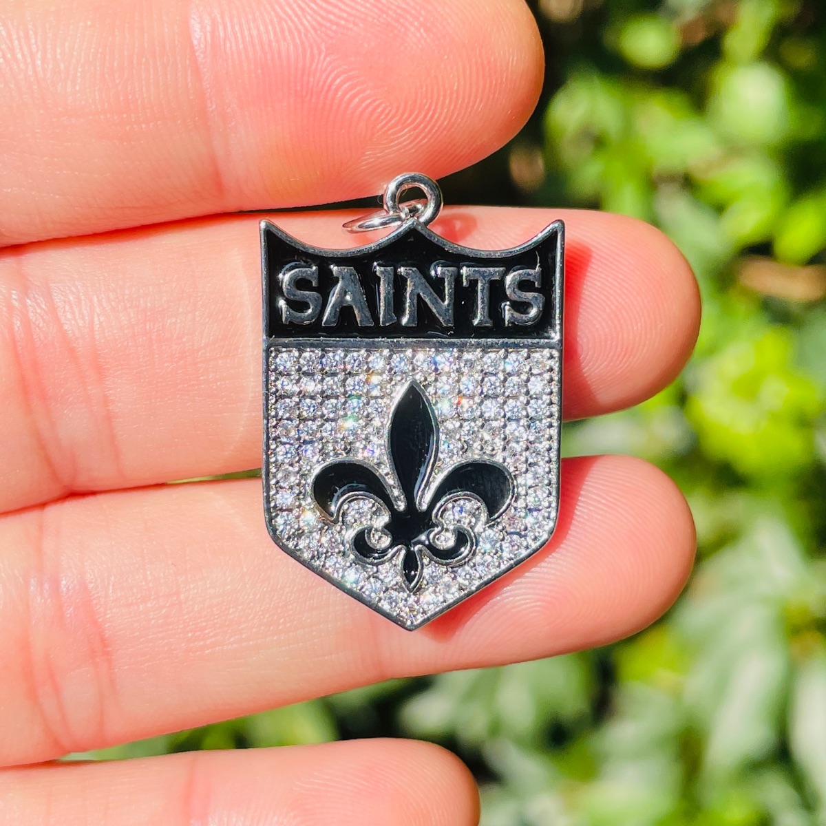 5pcs Micro Pave Fleur De Lis S - Jewelry Making New Orleans のレビューと価格