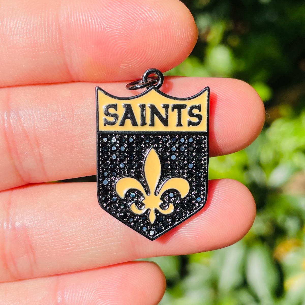 5pcs Micro Pave Fleur De Lis S - Jewelry Making New Orleans のレビューと価格