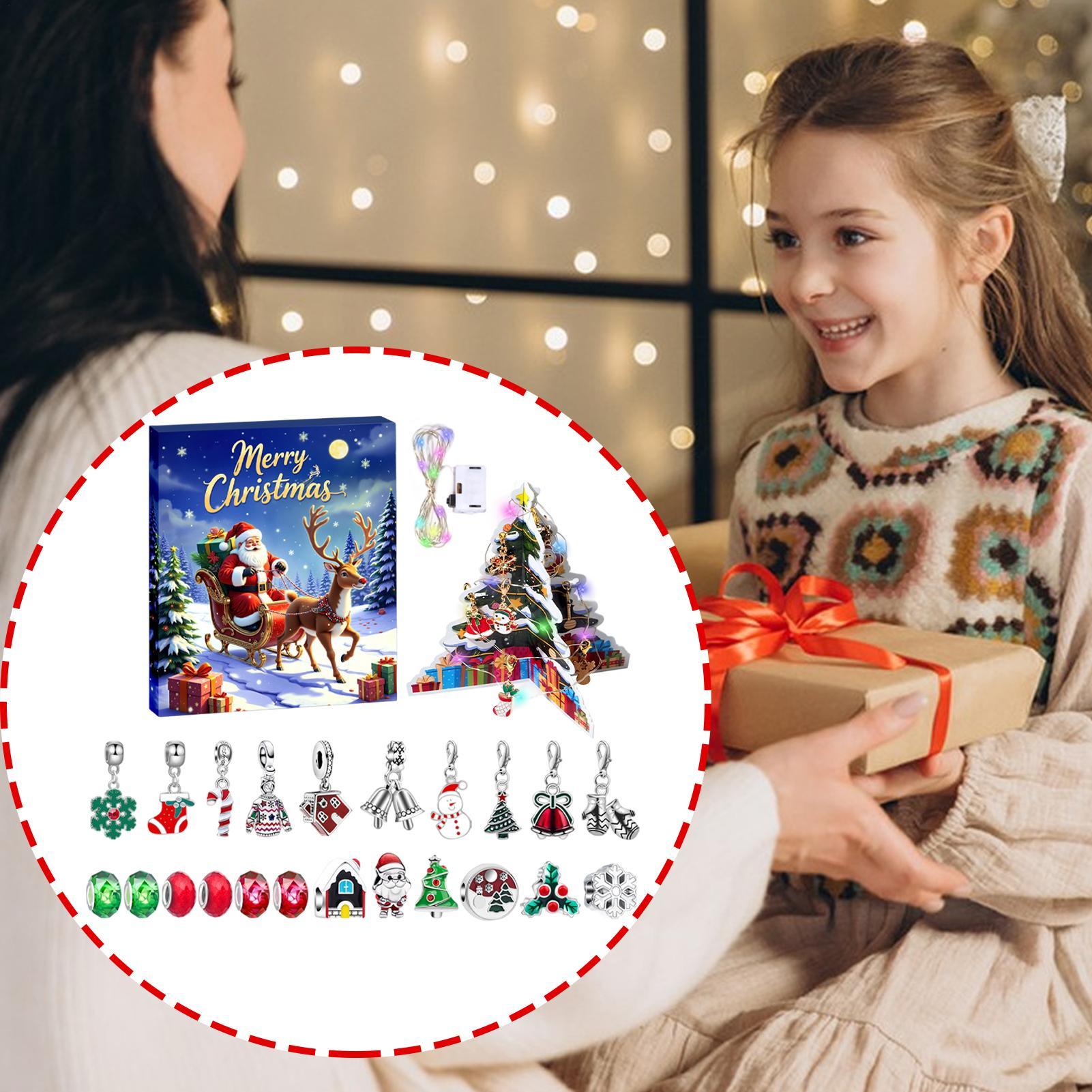Christmas Gifts  Advent Bracel - Jewelry Making Kits For Kids のレビューと価格