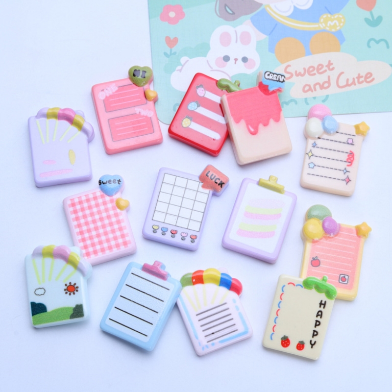 10pcs Cute Stationery Resin No - Jewelry Making Notes のレビューと価格