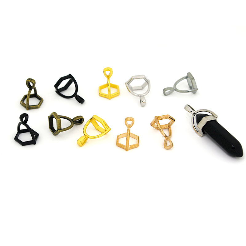 20Pcs Hexagonal Gemstone Cap N - Jewelry Making With Stones のレビューと価格