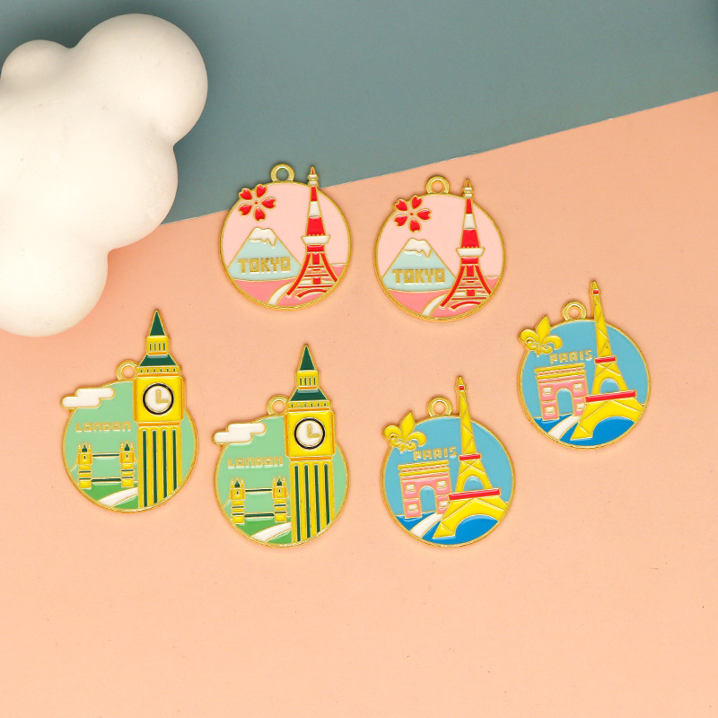 10pcs Colorful Enamel Travel C - Jewelry Making Tokyo のレビューと価格