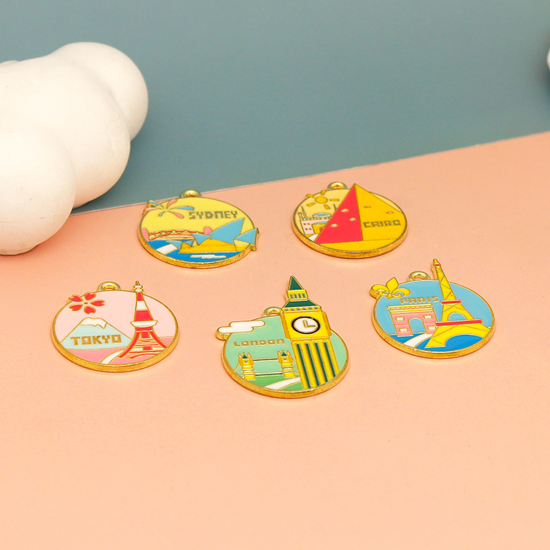 10pcs Colorful Enamel Travel C - Jewelry Making Tokyo のレビューと価格