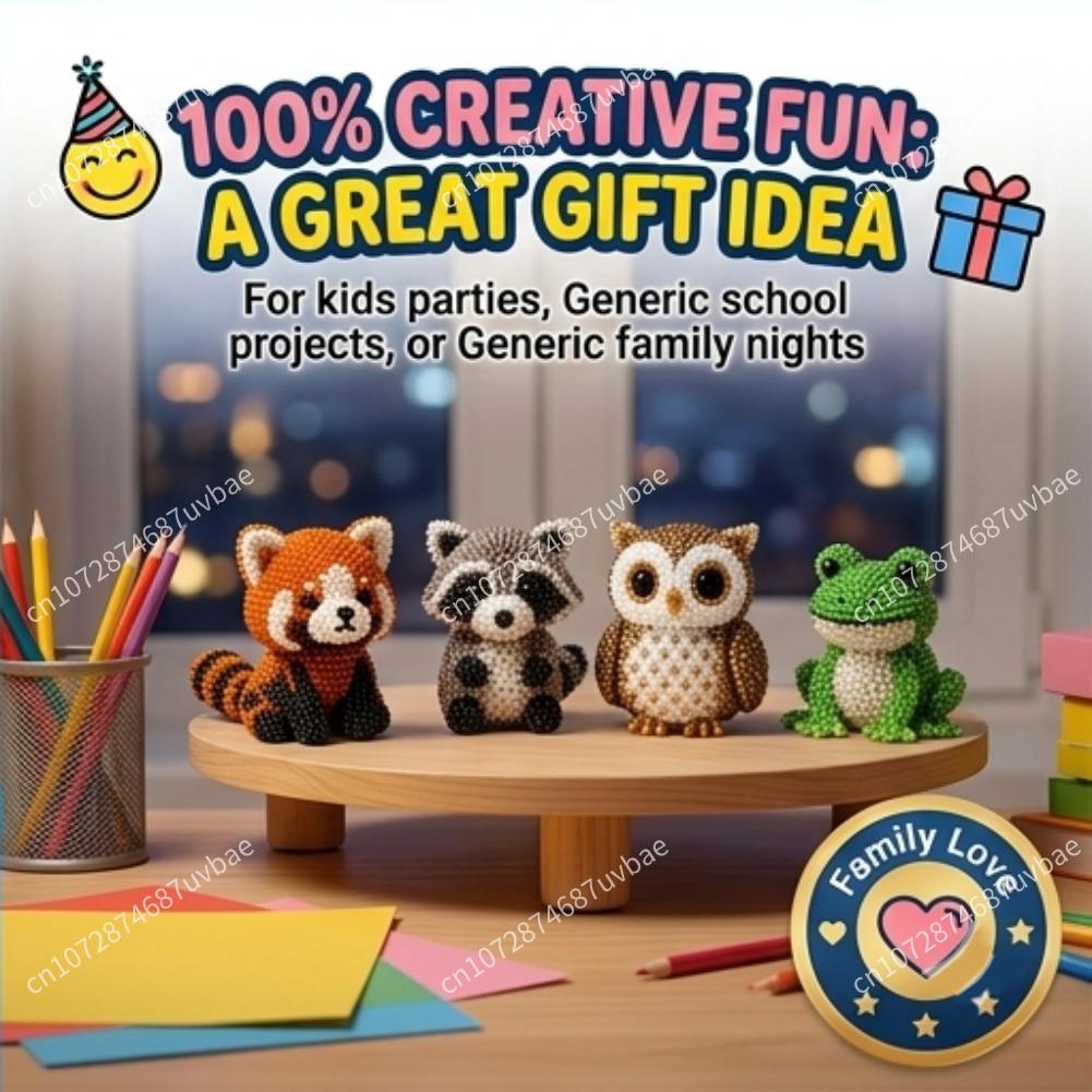 Mini 3D Animal Bead Crafting S - Jewelry Making Kits For Kids のレビューと価格