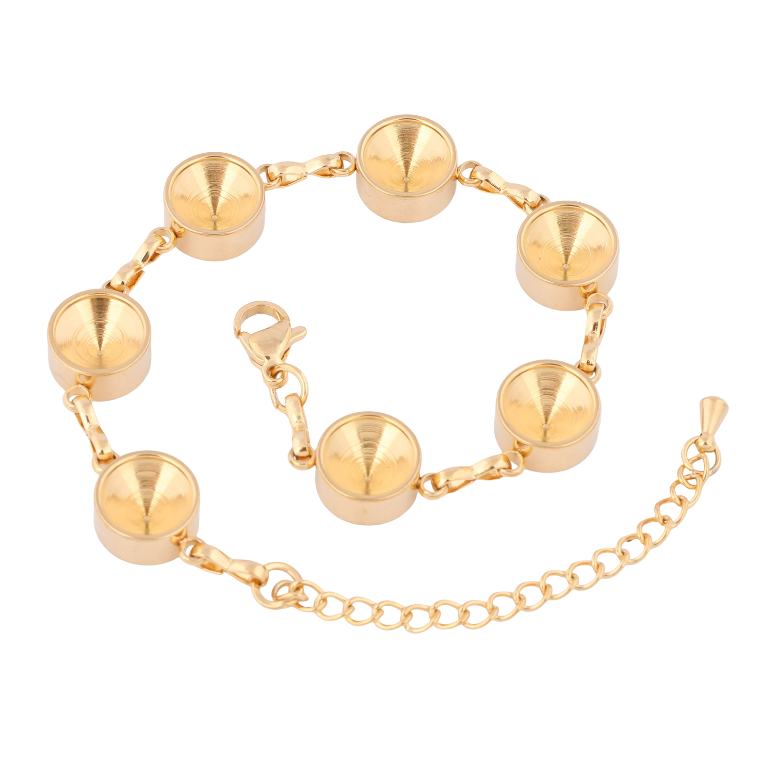 2pcs Stainless Steel Gold Plat - Jewelry Making With Stones のレビューと価格