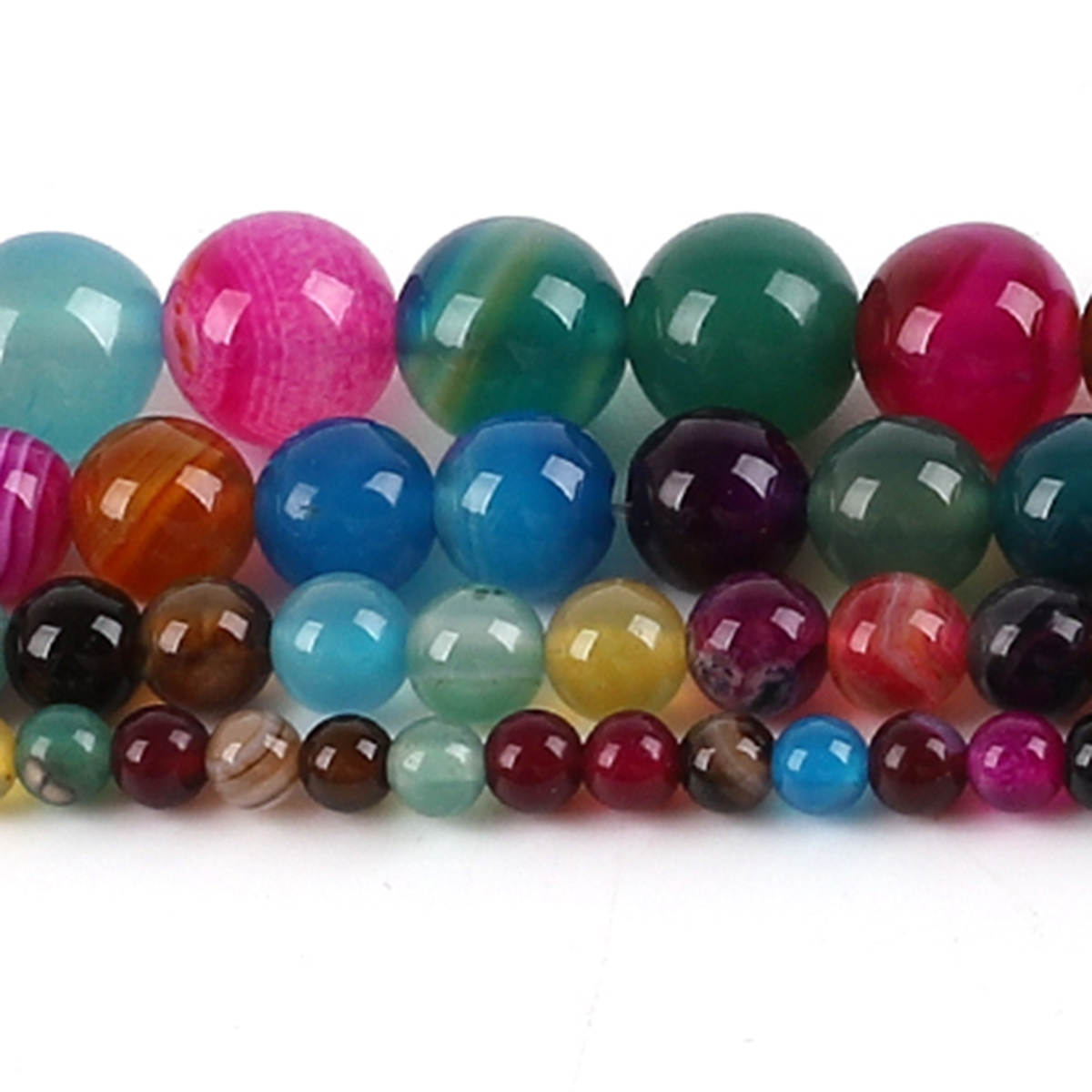 Natural Agate Stone Beads Colo - Jewelry Making With Stones のレビューと価格