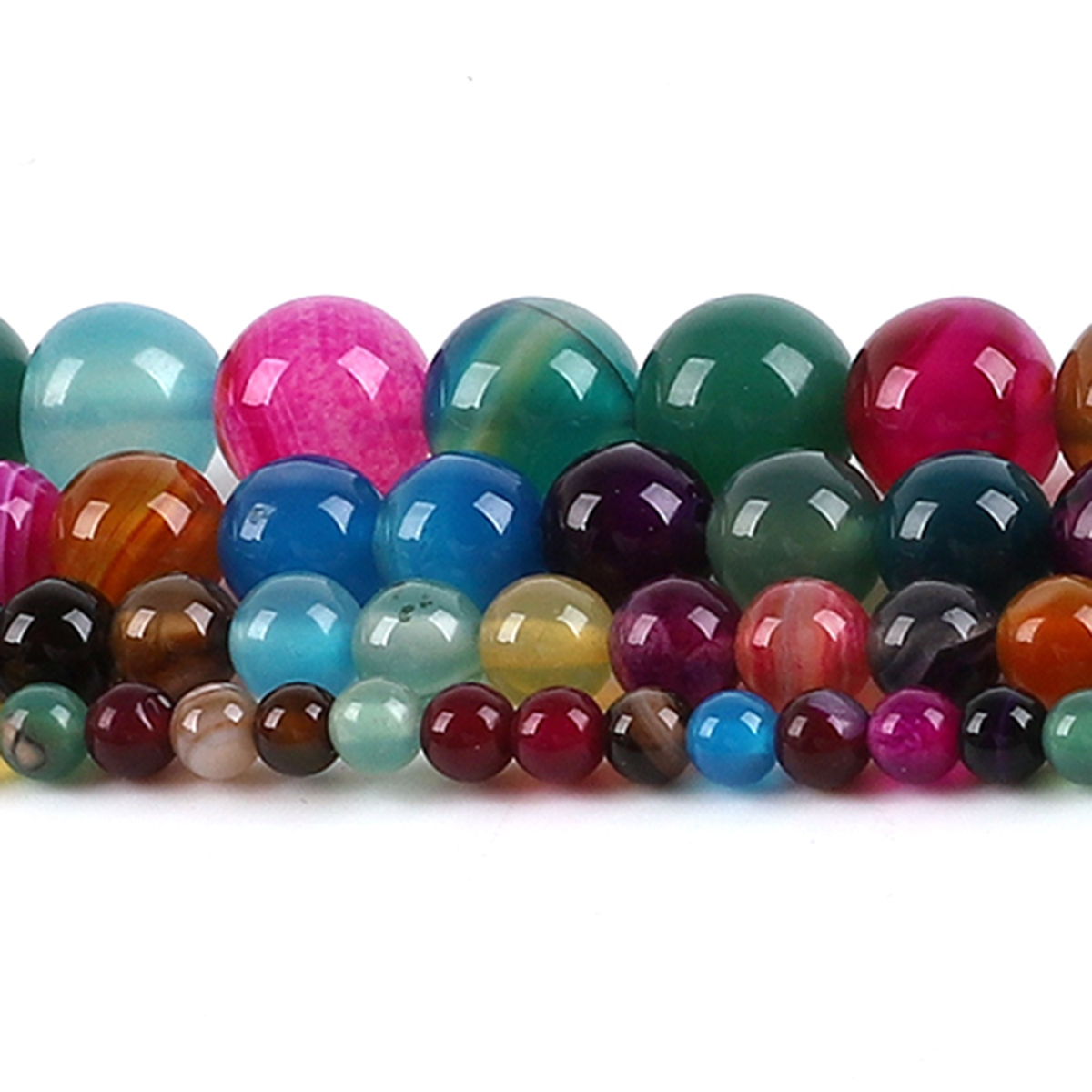 Natural Agate Stone Beads Colo - Jewelry Making With Stones のレビューと価格
