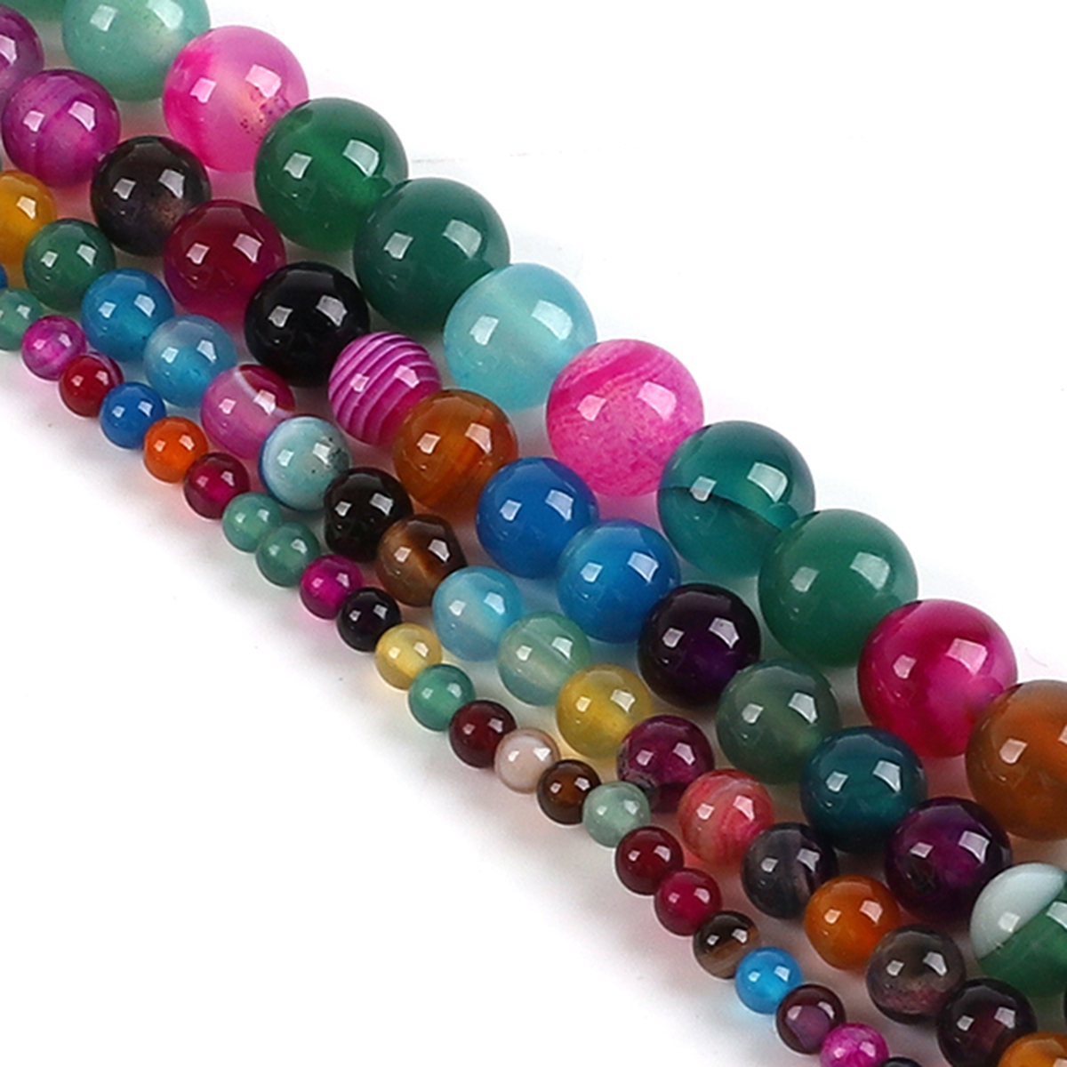 Natural Agate Stone Beads Colo - Jewelry Making With Stones のレビューと価格