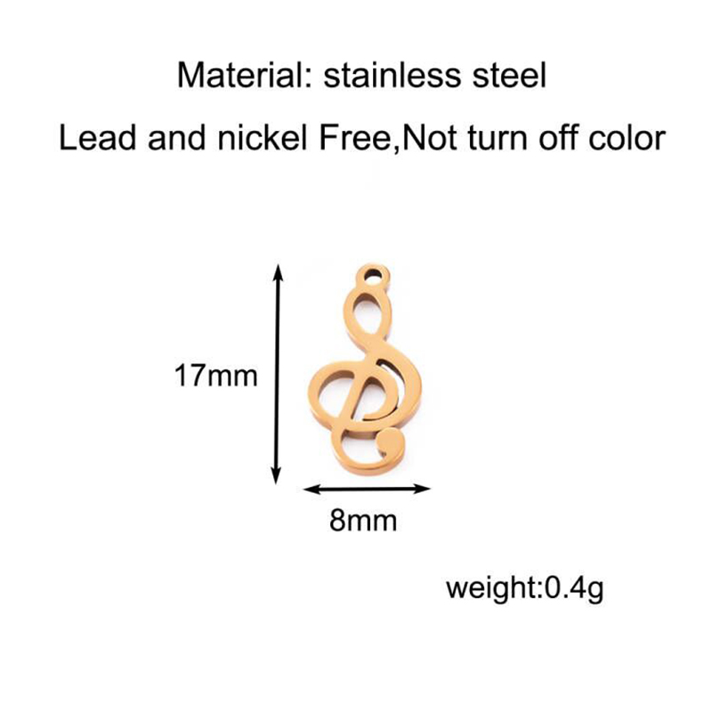 10pcs Charms Musical Note Stai - Jewelry Making Notes のレビューと価格
