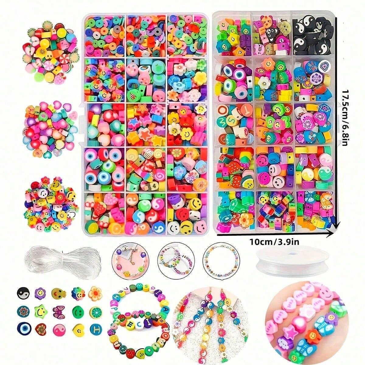 1450/1200/250pcs Polymer Clay  - Jewelry Making Box のレビューと価格