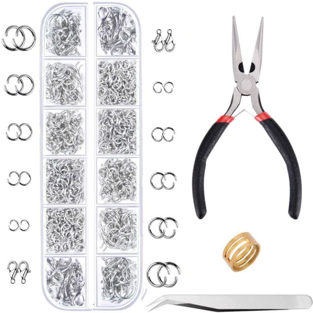 1200pcs 4-10mm Gold Silver Ope - Jewelry Making Pliers のレビューと価格