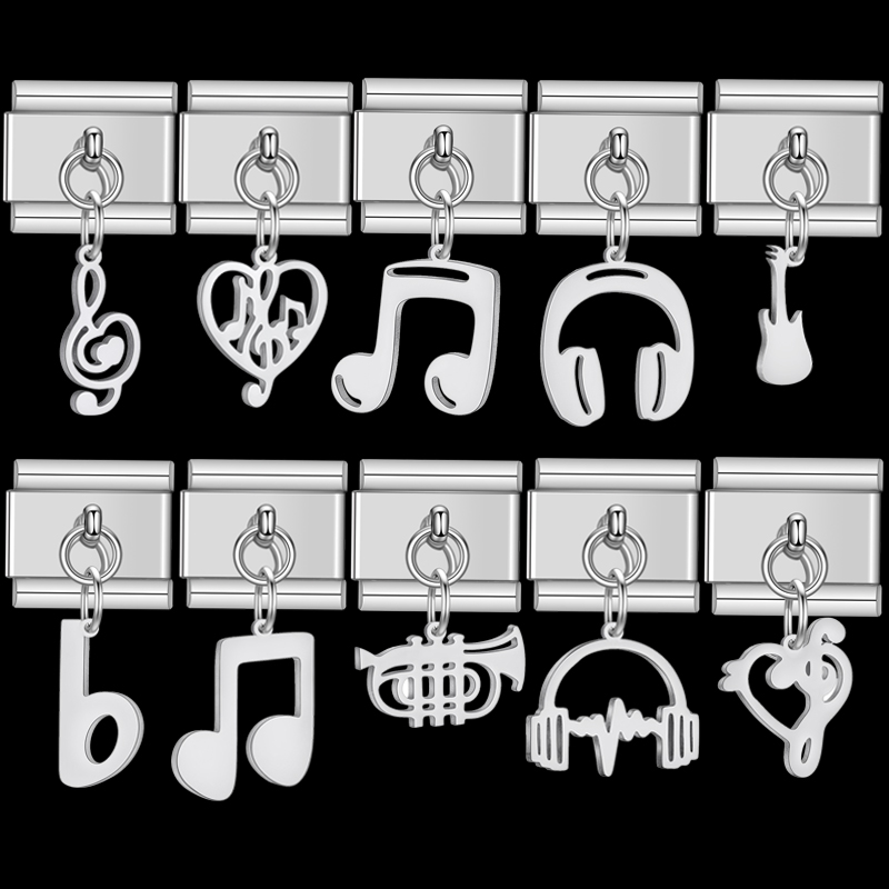 Trendy Rock Music Heart Note E - Jewelry Making Notes のレビューと価格