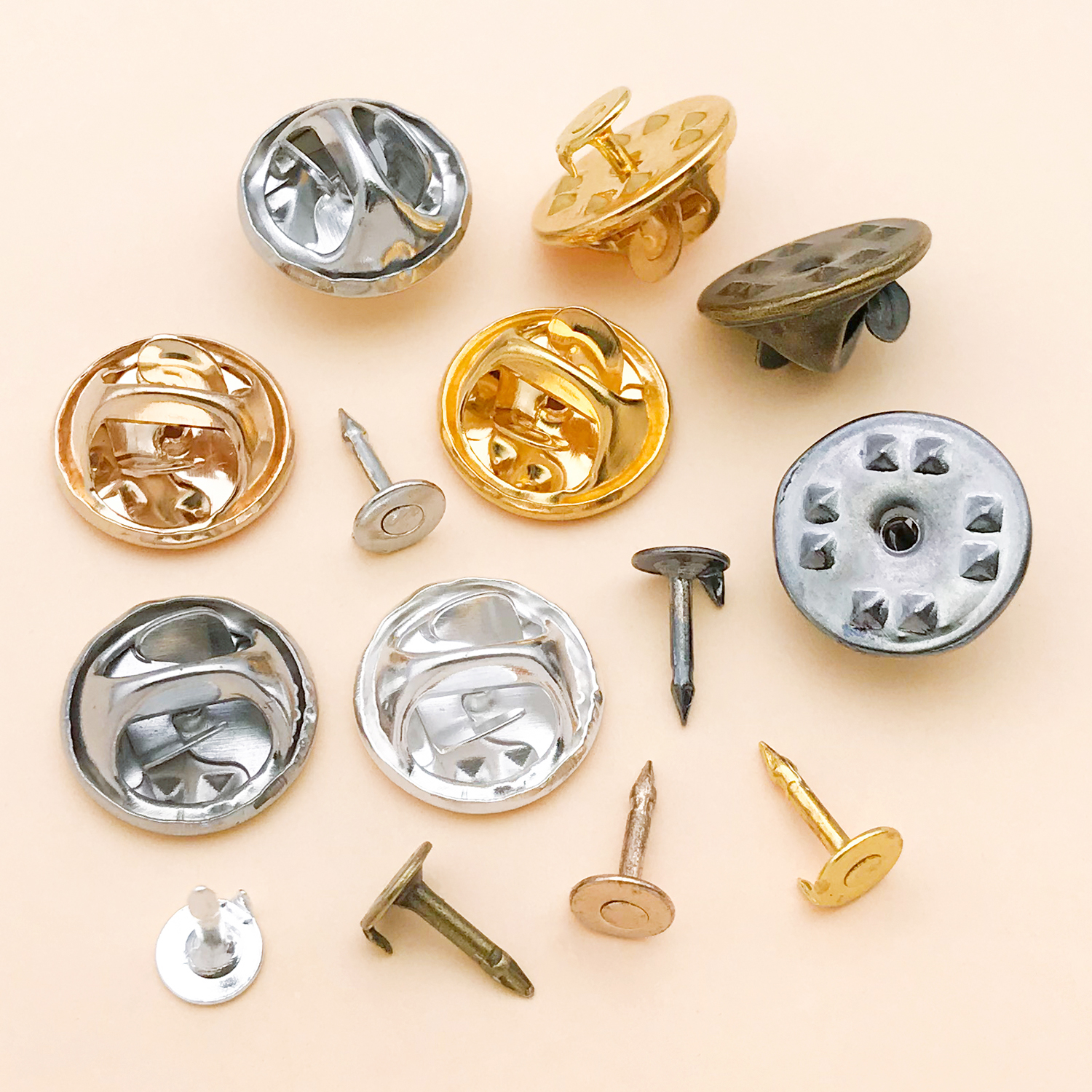 50pcs 8mm 11mm Pin+ Back Stabb - Jewelry Making Factory のレビューと価格