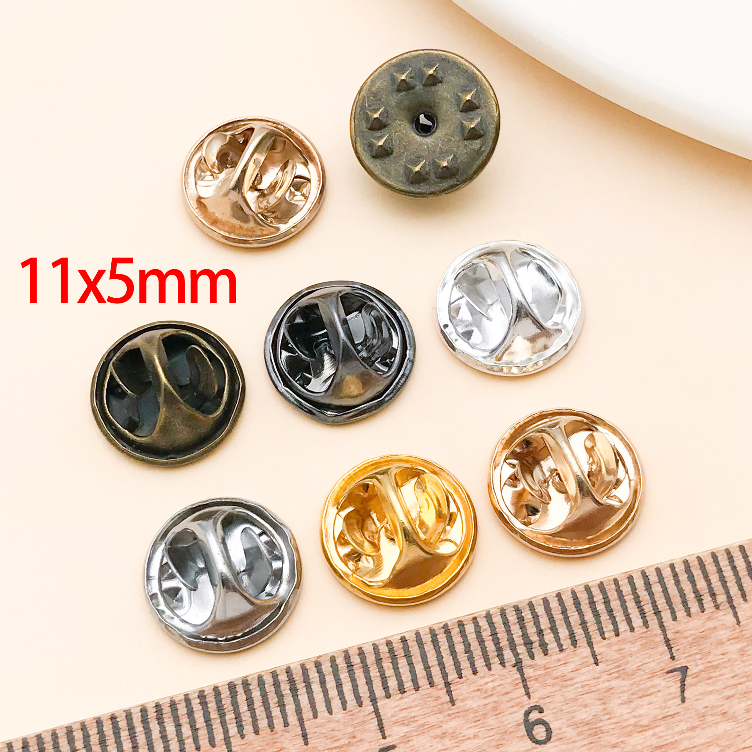 50pcs 8mm 11mm Pin+ Back Stabb - Jewelry Making Factory のレビューと価格