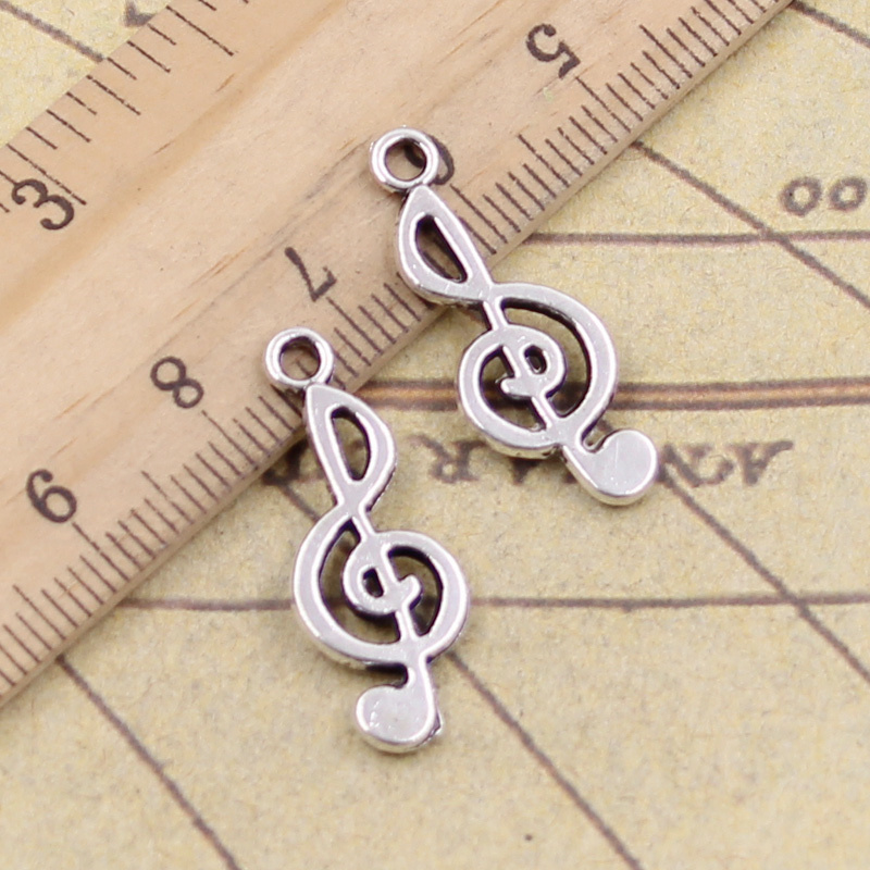 40pcs Charms Musical Note 26x1 - Jewelry Making Notes のレビューと価格