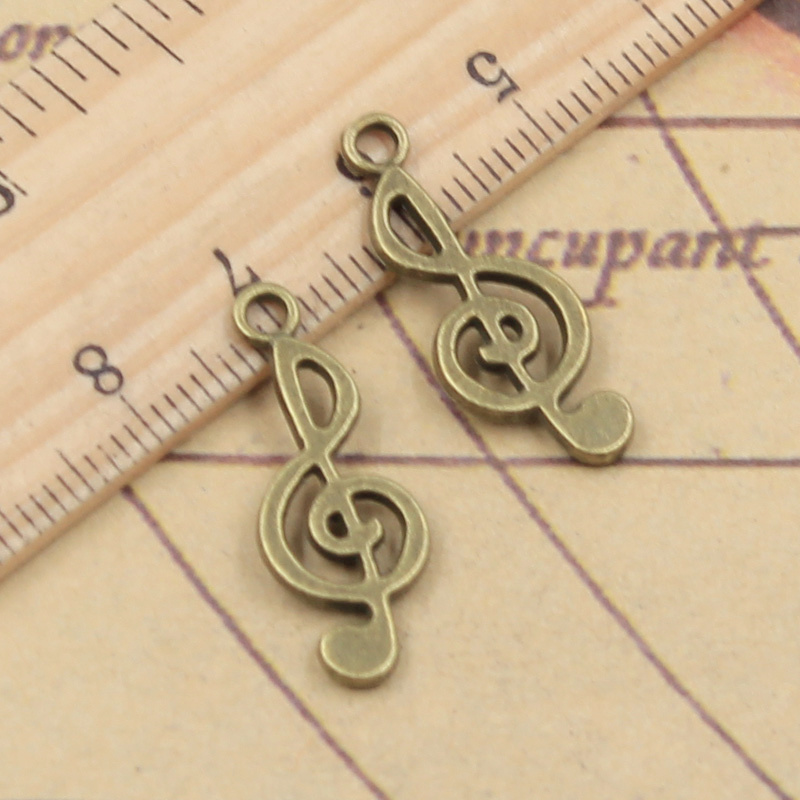 40pcs Charms Musical Note 26x1 - Jewelry Making Notes のレビューと価格