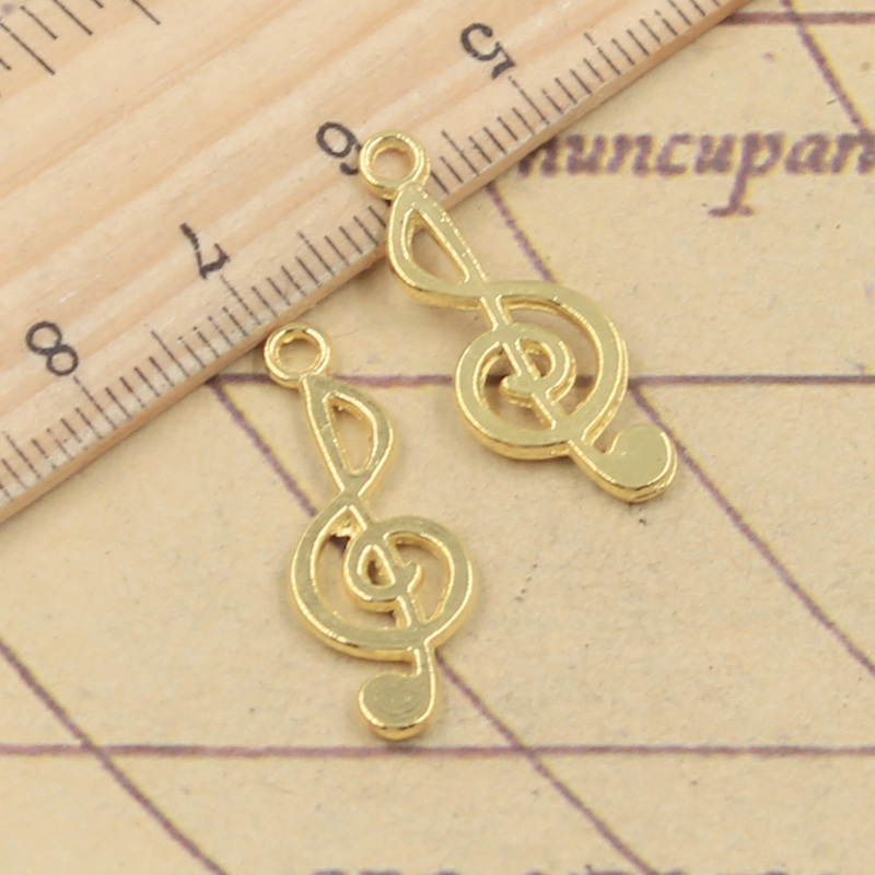 40pcs Charms Musical Note 26x1 - Jewelry Making Notes のレビューと価格