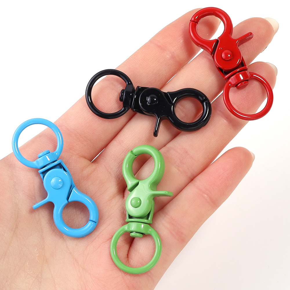 5Pcs/Lot Colorful Swivel Lobst - Jewelry Making Metal Supplies のレビューと価格
