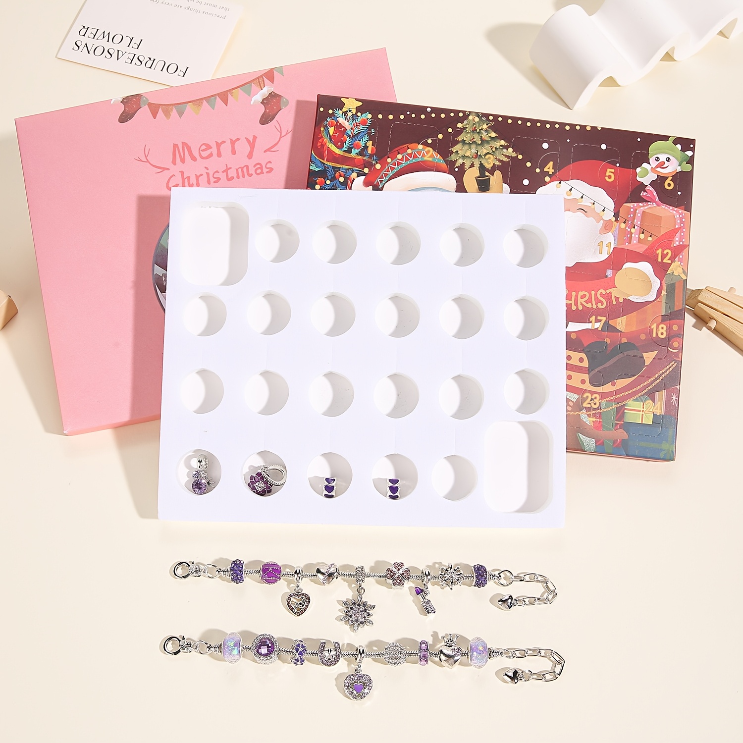 Christmas purple beads DIY jew - Jewelry Making Box のレビューと価格