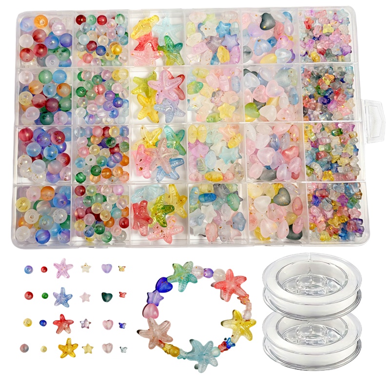 7-19mm825pcs Matte gradient lo - Jewelry Making Box のレビューと価格